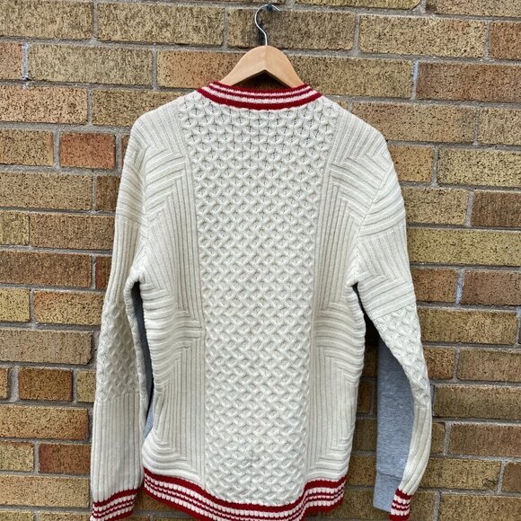 Limited Edition Diesel Half Knit Half Crew Sweater Gray - Picture 4 of 8